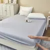 Protetor de colchão Simmons de algodão lavado com cobertura total, capa de colchão à prova de poeira para dormitório, envolto de colchão à prova de poeira de cor sólida, atacado