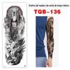 Fábrica local atacado à prova d'água adesivos de tatuagem de braço inteiro Europa e Estados Unidos popular grande flor braço sexy adesivos de tatuagem à prova d'água tatuagem