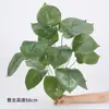 Plantas Verdes Artificiales de Tallo Único Plantas en Maceta Hojas de Taro Planta Decorativa Pared de Fondo Arreglo Floral de Pared Adornos de Hojas Paisajismo