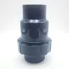 Válvula de retención unidireccional de plástico, Válvula unidireccional de retención para tubería de agua resistente a la presión, Accesorios para tuberías industriales, Válvula de retención en forma de bola de PVC