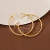 Diseño Avanzado Aretes de Uña Tipo C Microincrustados de Zirconia Lujo Ligero Combinan con Todo Cómodos Estables Simples de Moda