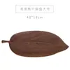 Plato para Snacks de Té de Hoja de Nogal Mesa de Té de Madera para el Hogar Bandeja para Té de Secado de Madera Sólida Bandeja para Tazas de Té de Madera