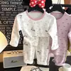 Ropa nueva para niños, ropa interior para niños, conjunto de ropa para el hogar, pijama para niñas, modal de rayón de manga larga, elástico y suave