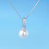 Hebilla colgante de circonita con incrustaciones de diamantes de plata esterlina S925, hecha a mano, con cuentas redondas adhesivas de cristal, botón de perla esmeralda, accesorios
