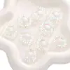 25mm Acrílico Transparente Duas Cores Colorido Girassol Furo Passante Contas Artesanal DIY Corrente de Celular Acessórios de Joia