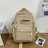 Mochilas Escolares para Estudiantes de Secundaria y Preparatoria, Bolsas de Viaje Sencillas de Invierno para Computadora, Mochilas de Gran Capacidad Estilo Ropa de Trabajo, Estilo Campus que Reduce la Carga