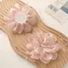 Broche Hecho a Mano con Borla de Corazón de Niña Dulce y Delicado, Adornado con Pedrería Rosa, Accesorios para Ropa