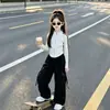 Nuevo Conjunto de Otoño para Niñas, Estilo Coreano, Estudiantes de Secundaria, Conjunto Casual de Dos Piezas, Ropa Deportiva de Principios de Otoño para Niños Mayores