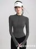 Jaqueta de Verão ao Ar Livre com Proteção Solar Estilo Coreano para Mulheres, Top de Corte Ajustado, Camisa Base com Zíper para Yoga, Roupa de Yoga