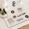 Alfombrilla absorbente de drenaje para encimera de cocina, de color sólido, de secado rápido, para uso doméstico, para bar y cafetera, alfombrilla de drenaje de diatomeas