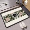 Estilo Lujo Ligero Hoja Barro de Diatomeas Felpudo Baño Baño Absorbente Felpudo para Pies Absorbente Secado Rápido Antideslizante Felpudo Puerta de Entrada