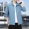 Ropa Protectora Solar de Secado Rápido de Seda de Hielo para Hombre, Chaqueta de Verano Fina con Cuello, Transpirable para Exteriores, Nueva Ropa Protectora Solar para Hombre 2025