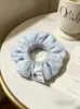 Gomas Elásticas para el Cabello de Alta Elasticidad para Mujer, Scrunchies de Lana Rayados de Gama Alta para Otoño e Invierno, Tamaño Grande, Suministro al por Mayor, Directo del Fabricante