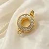 Broche para Collar de Perlas con Circonita de Doble Cara, Broche Universal Ajustable, Broche con Acabado Hecho a Mano, Broche para Cadena de Suéter DIY