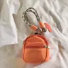 Mochila Pequeña Morada Nueva Sombrero Billetera para Monedas Correa para el Cuello Funda para Teléfono Correa de Muñeca Dibujo Animado Colgante para Guardar Llaves Femenino