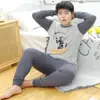 Ropa de Otoño para Niños y Conjunto de Pantalones Algodón Puro Ropa Interior Térmica para Niños Gorditos Suéter de Algodón Base de Algodón para Niñas Tallas Grandes