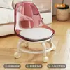 Taburete Pequeño Transparente de Acrílico con Ruedas Universales, Acero Inoxidable, Silla Doméstica Silenciosa, Taburete Bajo con Ruedas, Taburete para Rellenar Juntas