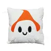 Funda de almohada de fantasma de Halloween transfronteriza, felpa bordada, funda de almohada tridimensional, decoración de ambiente para sofá de sala de estar, funda de cojín al por mayor