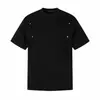 2026 Verano Nuevo Moda Masculina Marca de Tendencia Versátil Diseño de Remaches Camiseta de Manga Corta Top Casual Estilo Sencillo