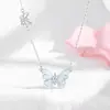 Nuevos Productos de Otoño y Verano, Collar de Mariposa Luminoso Más Vendido para Mujer, Diseño de Nicho de Lujo Ligero, Cadena de Clavícula de Gama Alta, Regalo de Vacaciones