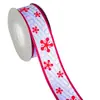Fita de Impressão de Fio Lâmina Fantasma Laço de Fita Personalizado Acessórios de Fita Flor Rosa Feito à Mão DIY