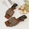 Sandalias de Cuña Negras con Punta Cuadrada para Mujer, Nuevo Modelo 2026, Zapatos de Tacón Alto para Uso en Exteriores, Adecuadas para Combinar con Vestidos, Sandalias de Tacón Alto