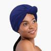 Gorro de noche de color sólido europeo y americano transfronterizo AliExpress Amazon Turbante para mujer Gorro beanie Sombrero indio Sombrero de nudo africano