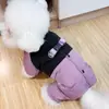 Ropa para Perros Ropa de Invierno de Cuatro Patas Bichón Abrigo de Algodón Pomerania Ropa Cálida para Perros Pequeños y Medianos Mascota Ropa para Otoño e Invierno Compatible con Correa