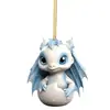 Pendente Decorativo de Dragão Azul e Branco Acrílico Fofo Transfronteiriço 2023, Atmosfera Festiva para Árvore de Natal em Casa