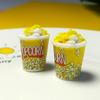 Venda imperdível balde de pipoca de simulação acessórios de resina joias pequenas diy adesivo de geladeira cola cremosa decoração de capa de celular
