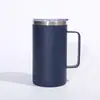 Caneca com Alça 24oz Aço Inoxidável 304 Copo com Isolamento a Vácuo Copo de Café para Escritório Copo de Água Copo Portátil para Presente