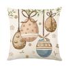 2026Temu Nueva Funda de Almohada de Pascua Poliéster Estampada Sala de Estar Sofá Funda Decorativa para Cojín Funda de Almohada para Dormitorio