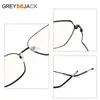 Armazones Metálicos para Gafas de Acero Inoxidable de Alta Calidad, Gafas Anti Luz Azul, Artesanía con Acentos de Pintura, Gafas de Moda sin Graduación