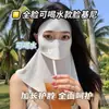 Máscara Facial de Proteção Solar Compatível com Água Potável, Proteção Facial Completa de Verão, Proteção UV para o Pescoço, Máscara Integrada de Seda de Gelo