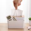 Caixa de Lenços de Madeira para Papel Higiênico Simples e Criativa Atacado para Sala de Estar Uso Doméstico Multifuncional Caixa de Lenços de Papel para Guardanapos com Controle Remoto
