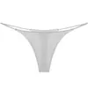 Nueva versión de tanga sexy de doble capa fina para fitness, tiro bajo, bikini de doble capa para mujer, lencería sexy con forma de T G100