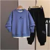 Conjunto de Sudadera para Niños Primavera y Otoño 2026 Conjunto de Dos Piezas Top y Pantalones Jogger para Niños Mayores Conjunto Deportivo de Dos Piezas de Moda