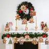 Homem de Pão de Gengibre de Natal Figura Decorativa Enfeite Design Feriado Árvore de Natal Festa Arte em Madeira