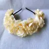 Diadema Grande de Corona de Rosas, Diadema de Flores Artificiales de Seda de Comercio Exterior, Accesorio para el Cabello de Actuación Infantil, Tocado para Sesión de Fotos de Novia
