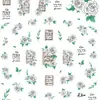 Pegatinas para Uñas Tendencia en Tiktok Repujadas 5D Retro Romántico Rosa Letra Impermeable Taza Cámara Decoración DIY