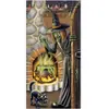 Adesivo de Porta de Bruxa de Halloween Pintura Estereoscópica 3D Poster de Decoração de Abóbora de Terror Crânio Suprimentos de Decoração de Festa ao Ar Livre