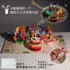 Tarjeta de felicitación de cumpleaños tridimensional creativa DIY de alto nivel tallado en papel hecho a mano regalo bendición música fuegos artificiales luminosos tarjeta
