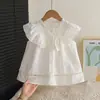 2026 Ropa Infantil para Niñas Camisetas de Verano 100% Algodón Tops sin Mangas Moda Infantil Nueva Camisa para Niña