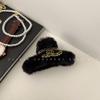 Novo outono e inverno preto floco de neve hairpin feminino franja clipe lateral cocar simples headband all-match headband senhoras