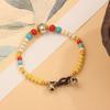 Pulsera de Piedra Natural Estilo Étnico Tibetano Nuevo Retro Simple Personalidad para Hombre y Mujer Serie Cuentas Nepalés Tejida