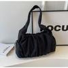 Bolso plisado popular de este año 2024 nuevo bolso de mujer moda simple tendencia para ir al trabajo versátil bolso bandolera hombro axila