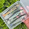 Caixa com Jogo de Varas de Pesca de Fábrica Transfronteiriça Peixe de Seções Múltiplas Isca de 8 Seções Isca de Afundar Equipamento de Pesca Rígido Personalização