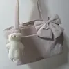 Bolso de Mano Pajarita, Bolso Cruzado Casual Simple de Nailon, Bolso Versátil de Gran Capacidad para el Día a Día, Bolso Tote de Gran Capacidad
