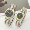 Reloj de Pulsera al por Mayor Banda Elástica Reloj para Personas Mayores Banda Elástica Reloj de Regalo Casual de Cuarzo Par de Relojes para Hombre y Mujer