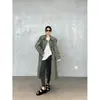 Zedaijiayi Estilo Coreano Pedido do Cliente Material Suave ao Toque Lavado Cinza de Alta Qualidade Casual Estilo Britânico Longo Trench Coat para Mulheres Verão